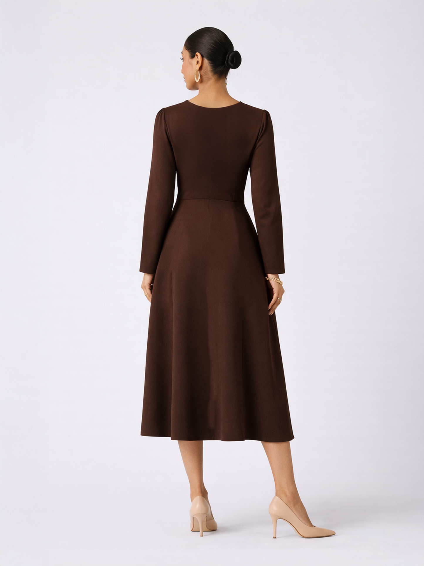 Espresso Elegance Dress